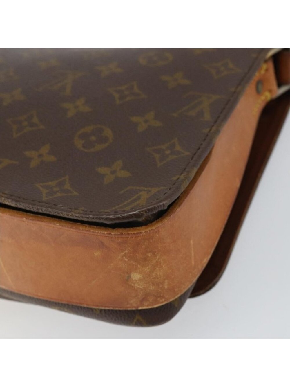 Authentic LOUIS VUITTON Monogram Cartouchiere GM Shoulder Bag M51252 LV - Picture 7 of 16